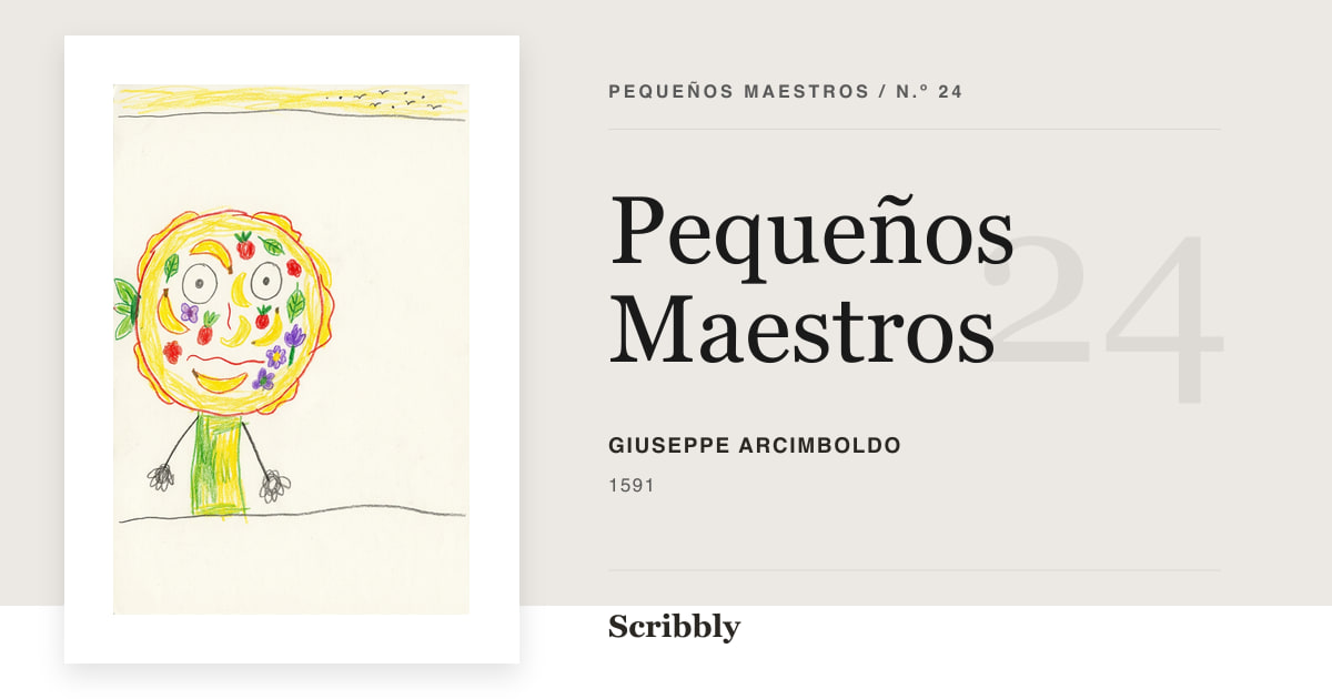 Ilustración de galería Pequeños Maestros inspirada en una obra de dominio público de Giuseppe Arcimboldo.