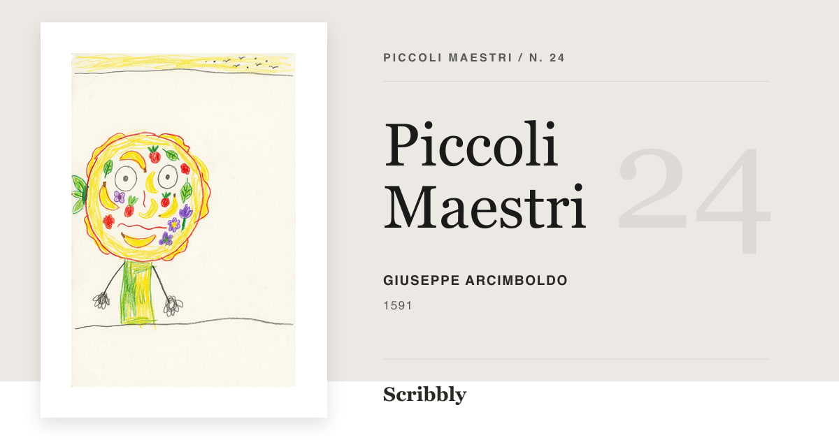 Illustrazione da galleria Piccoli Maestri ispirata a un'opera di pubblico dominio di Giuseppe Arcimboldo.
