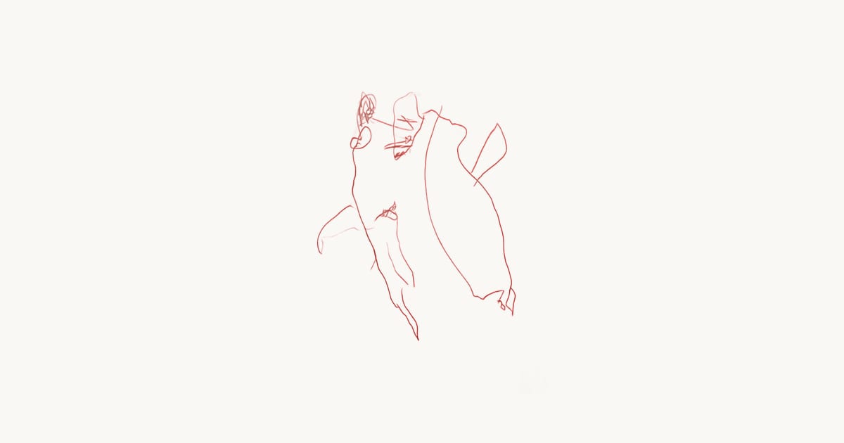 Child's drawing – two dinosaurs (background removed by Scribbly)