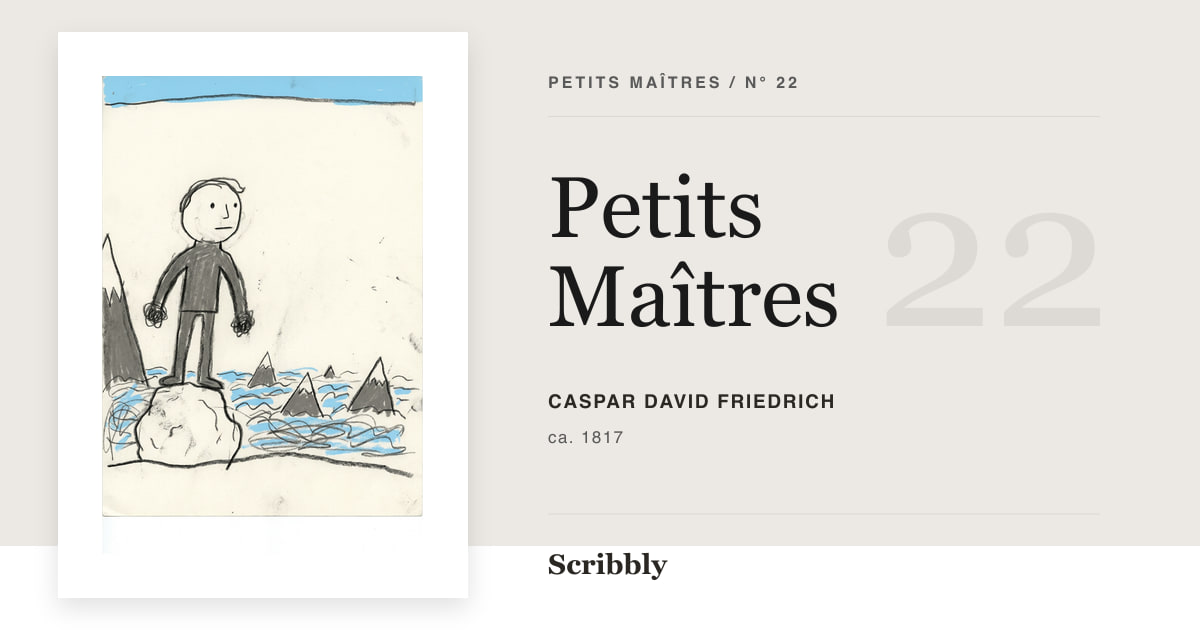 Illustration de galerie Petits Maîtres inspirée d'une œuvre libre de droits de Caspar David Friedrich.