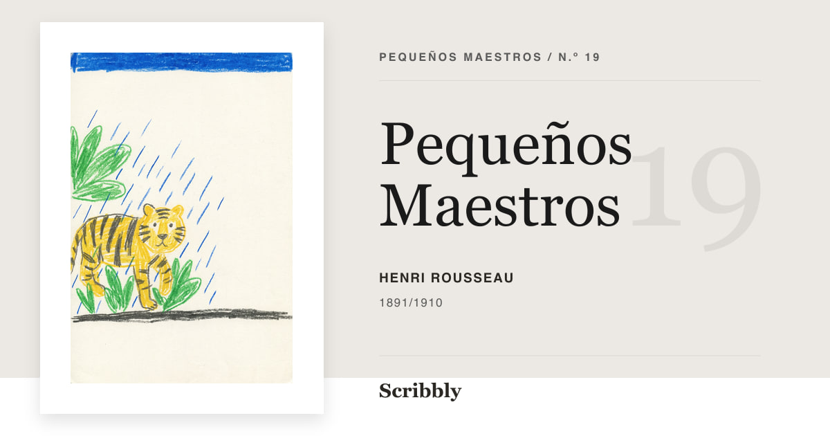 Ilustración de galería Pequeños Maestros inspirada en una obra de dominio público de Henri Rousseau.