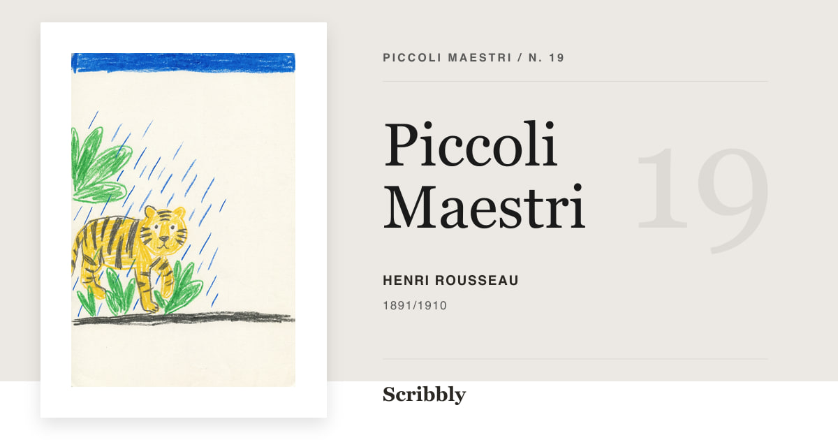Illustrazione da galleria Piccoli Maestri ispirata a un'opera di pubblico dominio di Henri Rousseau.