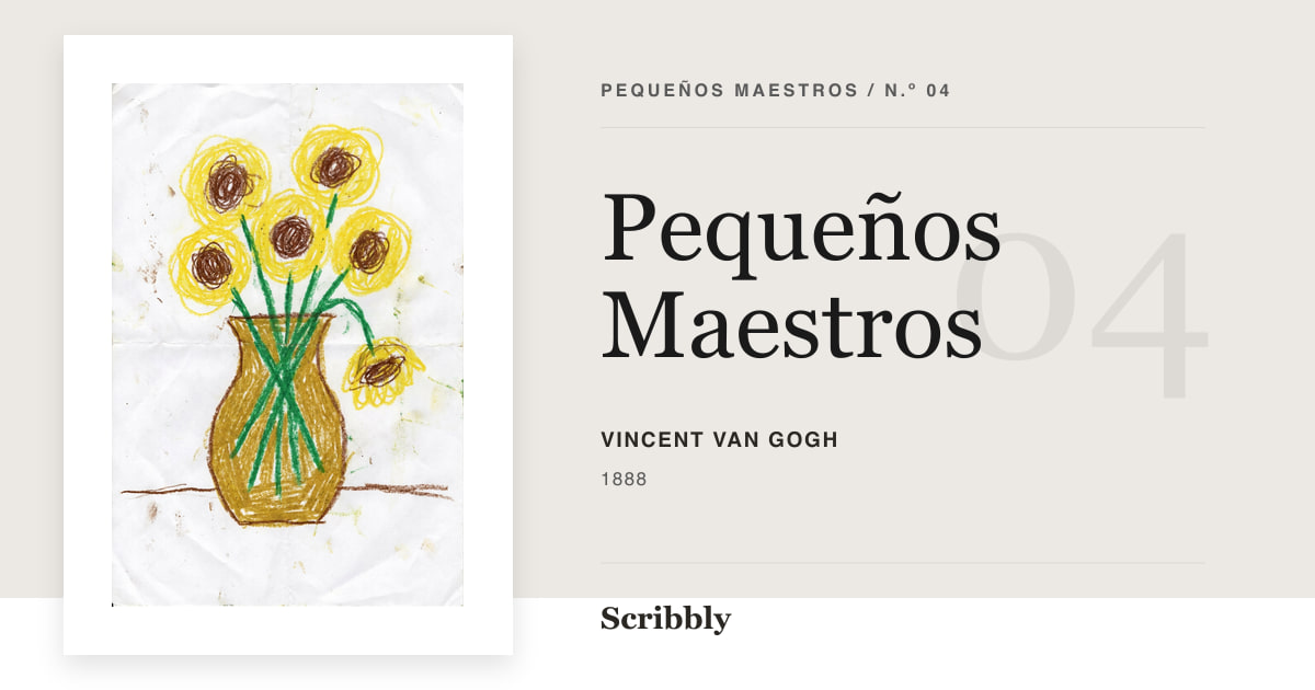 Ilustración de galería Pequeños Maestros inspirada en una obra de dominio público de Vincent van Gogh.