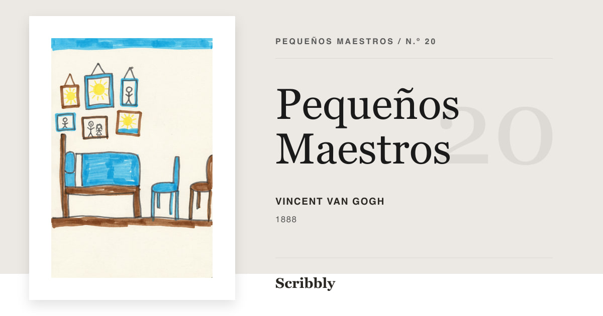 Ilustración de galería Pequeños Maestros inspirada en una obra de dominio público de Vincent van Gogh.