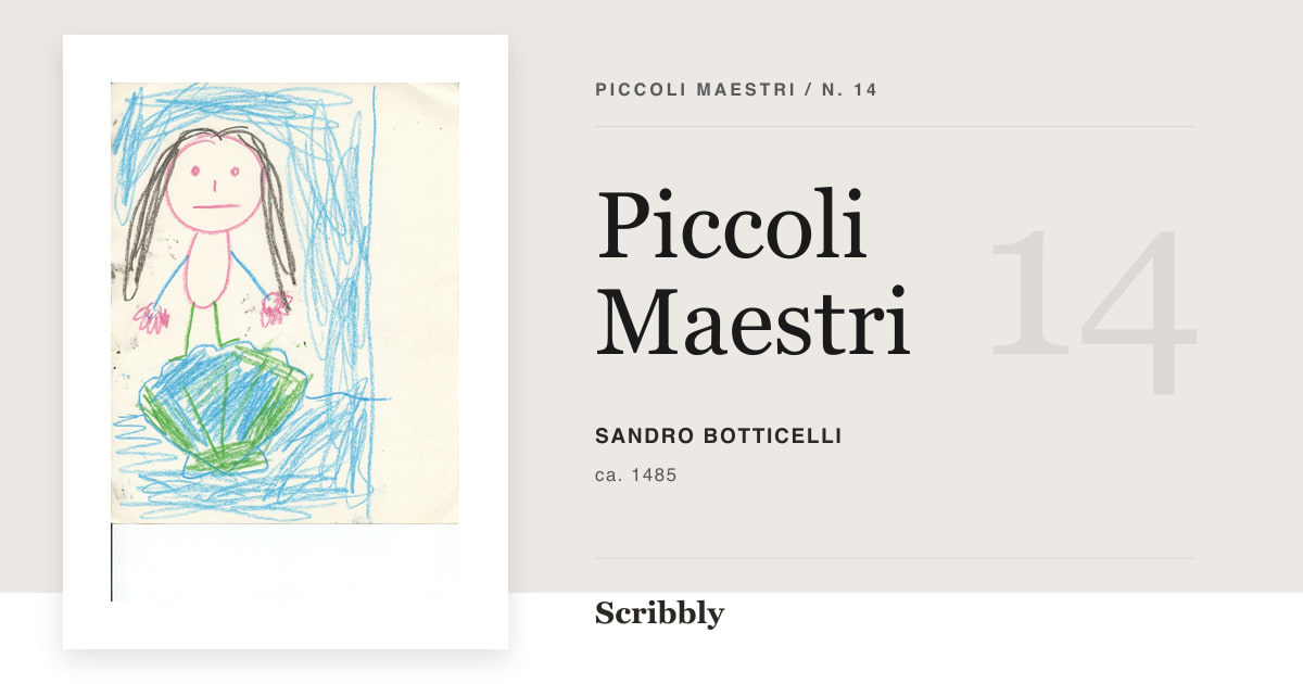 Illustrazione da galleria Piccoli Maestri ispirata a un'opera di pubblico dominio di Sandro Botticelli.
