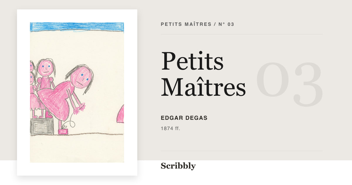 Illustration de galerie Petits Maîtres inspirée d'une œuvre libre de droits de Edgar Degas.
