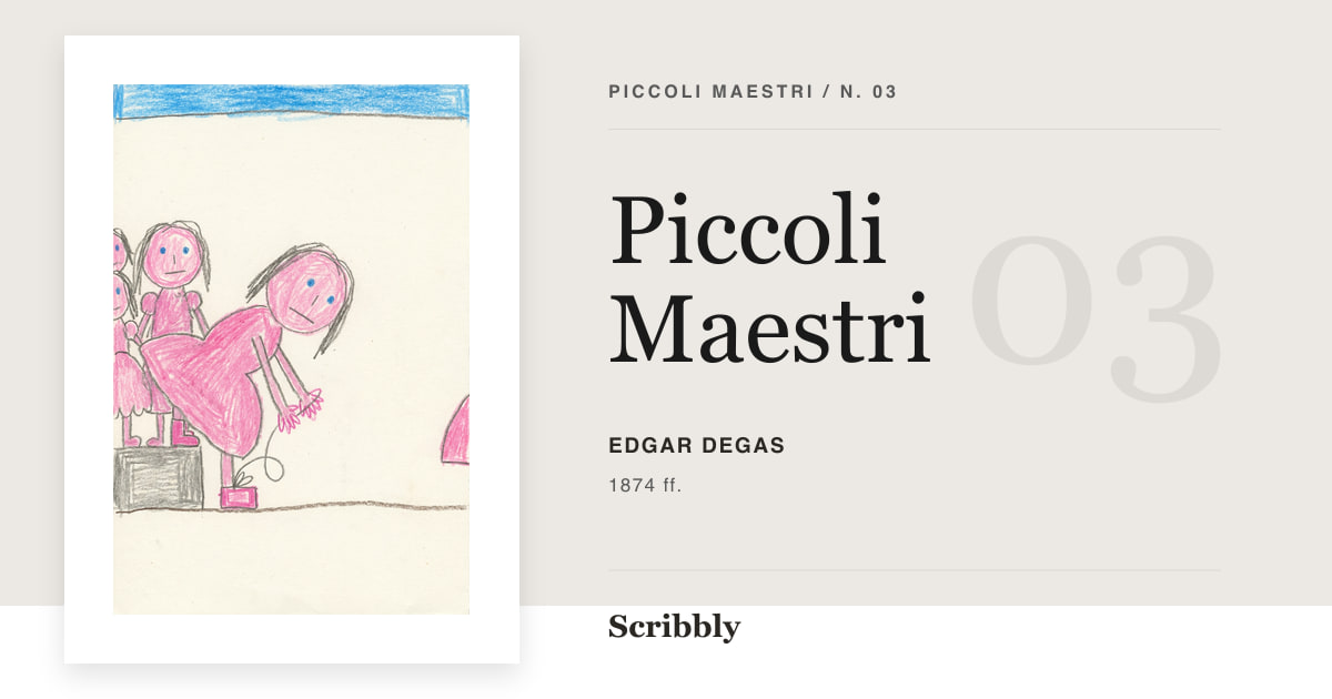 Illustrazione da galleria Piccoli Maestri ispirata a un'opera di pubblico dominio di Edgar Degas.