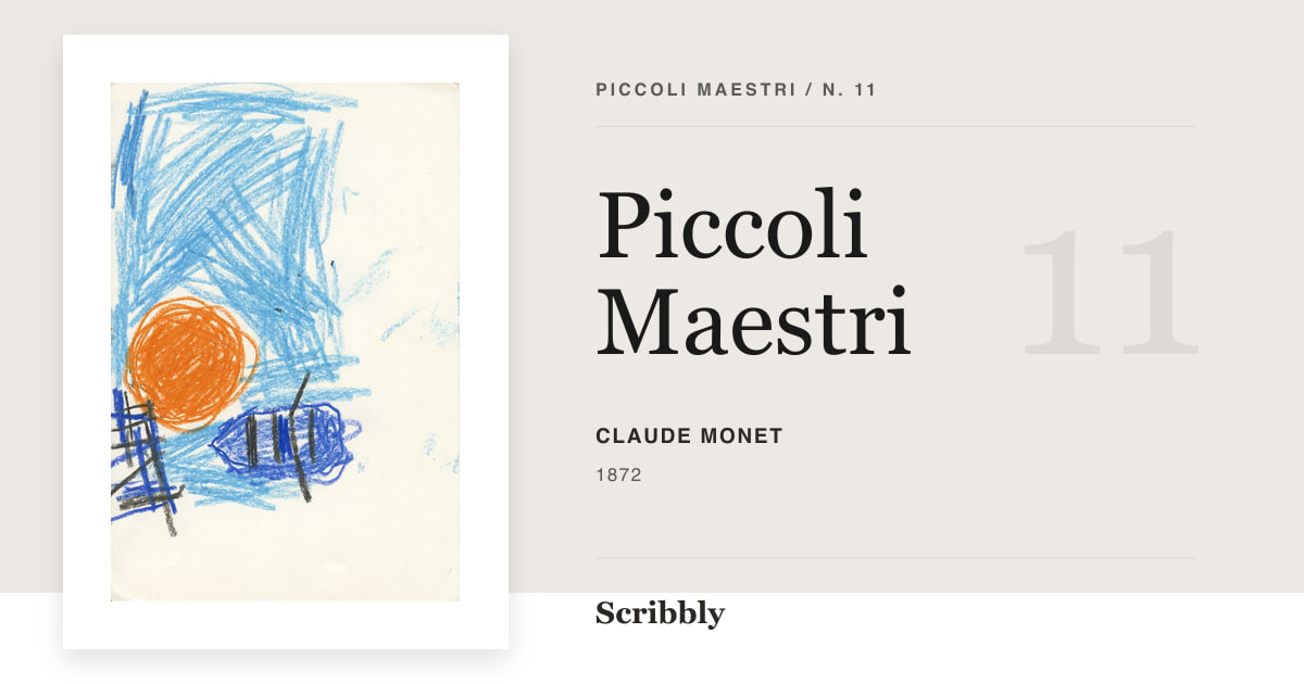 Illustrazione da galleria Piccoli Maestri ispirata a un'opera di pubblico dominio di Claude Monet.
