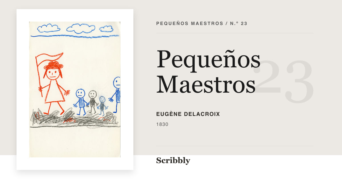 Ilustración de galería Pequeños Maestros inspirada en una obra de dominio público de Eugène Delacroix.