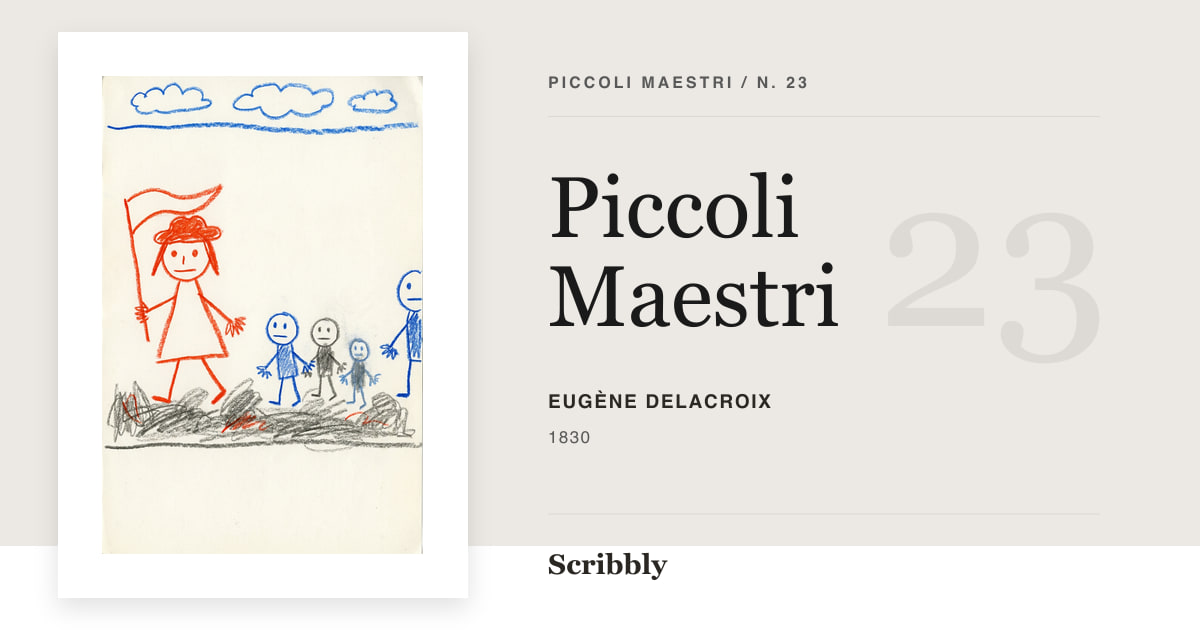 Illustrazione da galleria Piccoli Maestri ispirata a un'opera di pubblico dominio di Eugène Delacroix.
