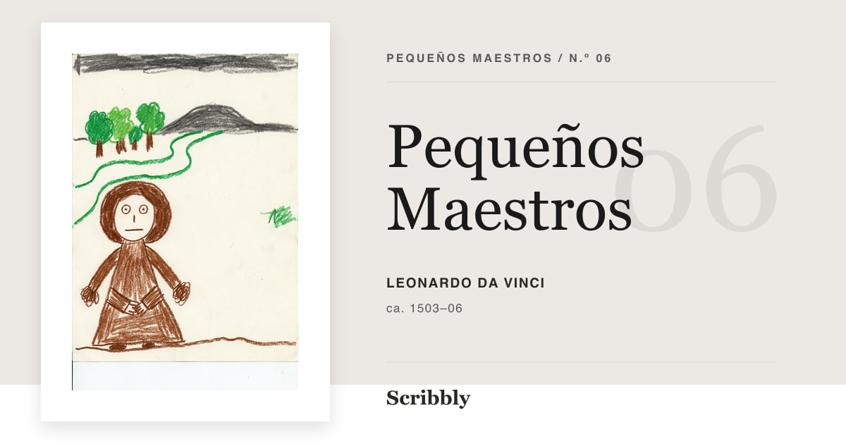 Ilustración de galería Pequeños Maestros inspirada en una obra de dominio público de Leonardo da Vinci.