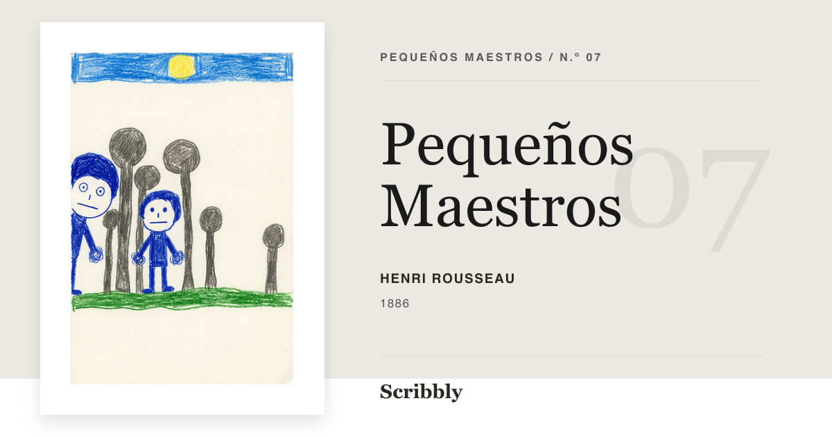 Ilustración de galería Pequeños Maestros inspirada en una obra de dominio público de Henri Rousseau.