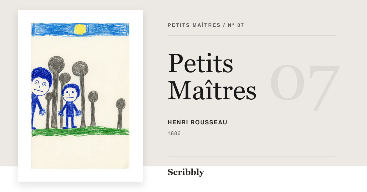 Illustration de galerie Petits Maîtres inspirée d'une œuvre libre de droits de Henri Rousseau.