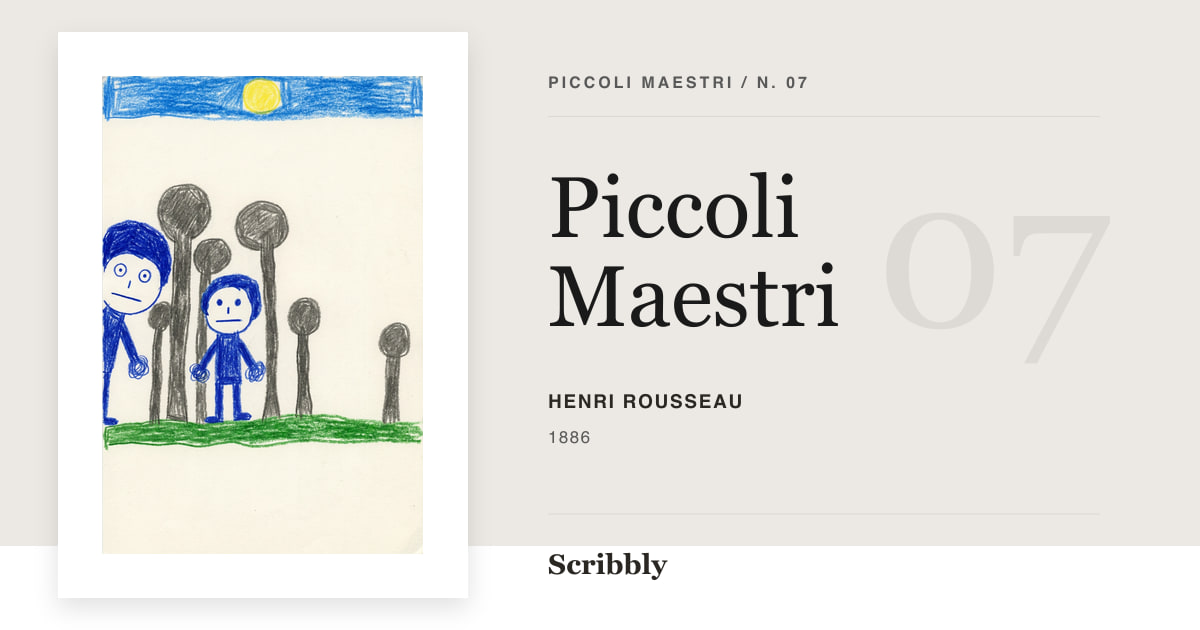 Illustrazione da galleria Piccoli Maestri ispirata a un'opera di pubblico dominio di Henri Rousseau.