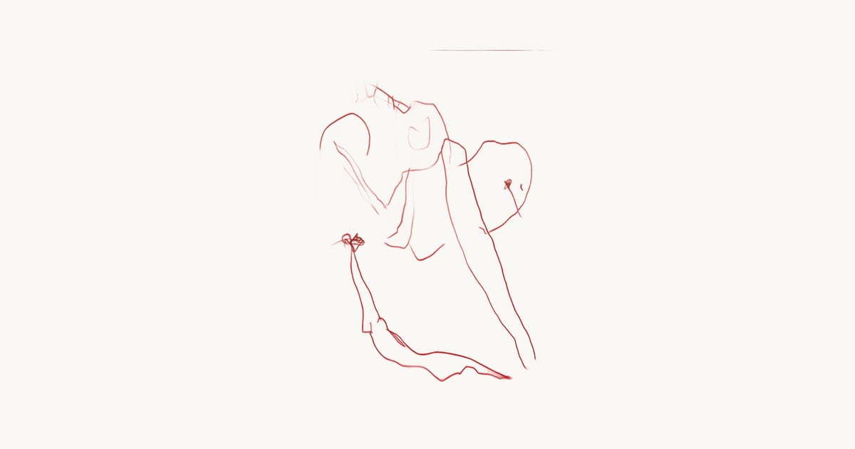 Child's drawing – two dinosaurs (background removed by Scribbly)