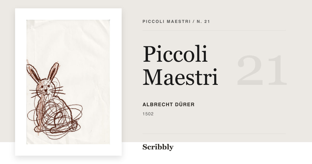 Illustrazione da galleria Piccoli Maestri ispirata a un'opera di pubblico dominio di Albrecht Dürer.